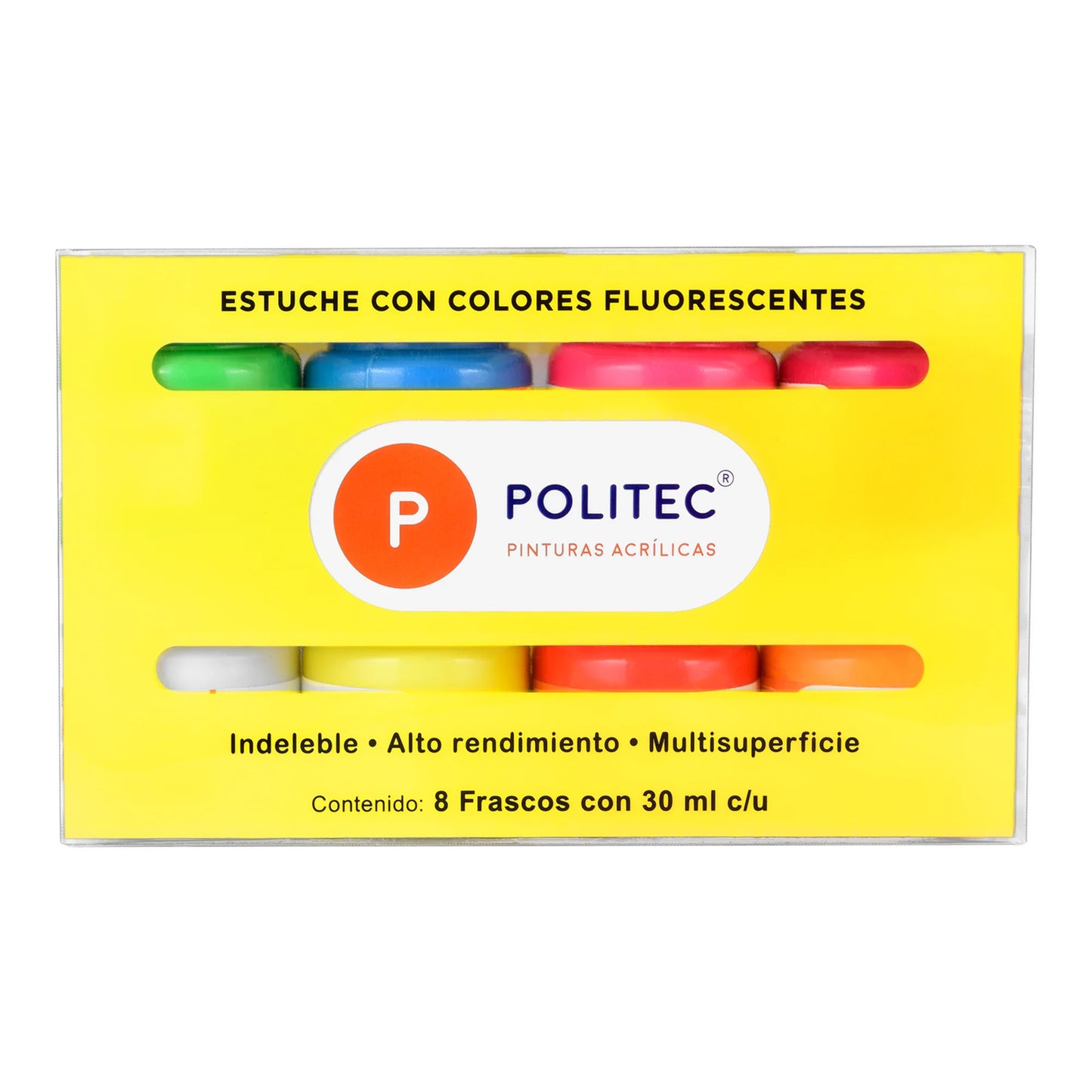 Estuche con Colores Fluorescentes