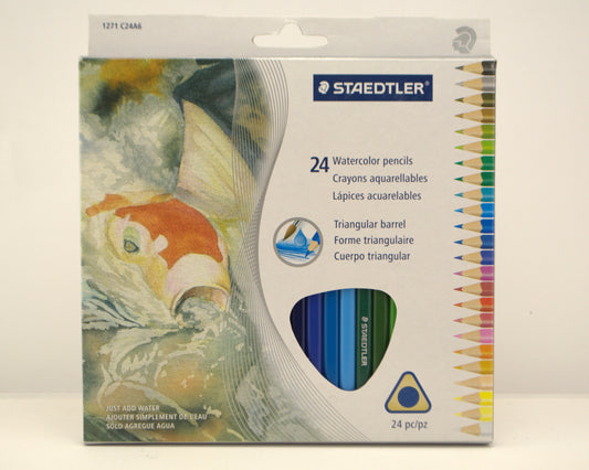 Set de 24 Lápices Acuarelables Staedtler – Colores Versátiles para Efectos Creativos