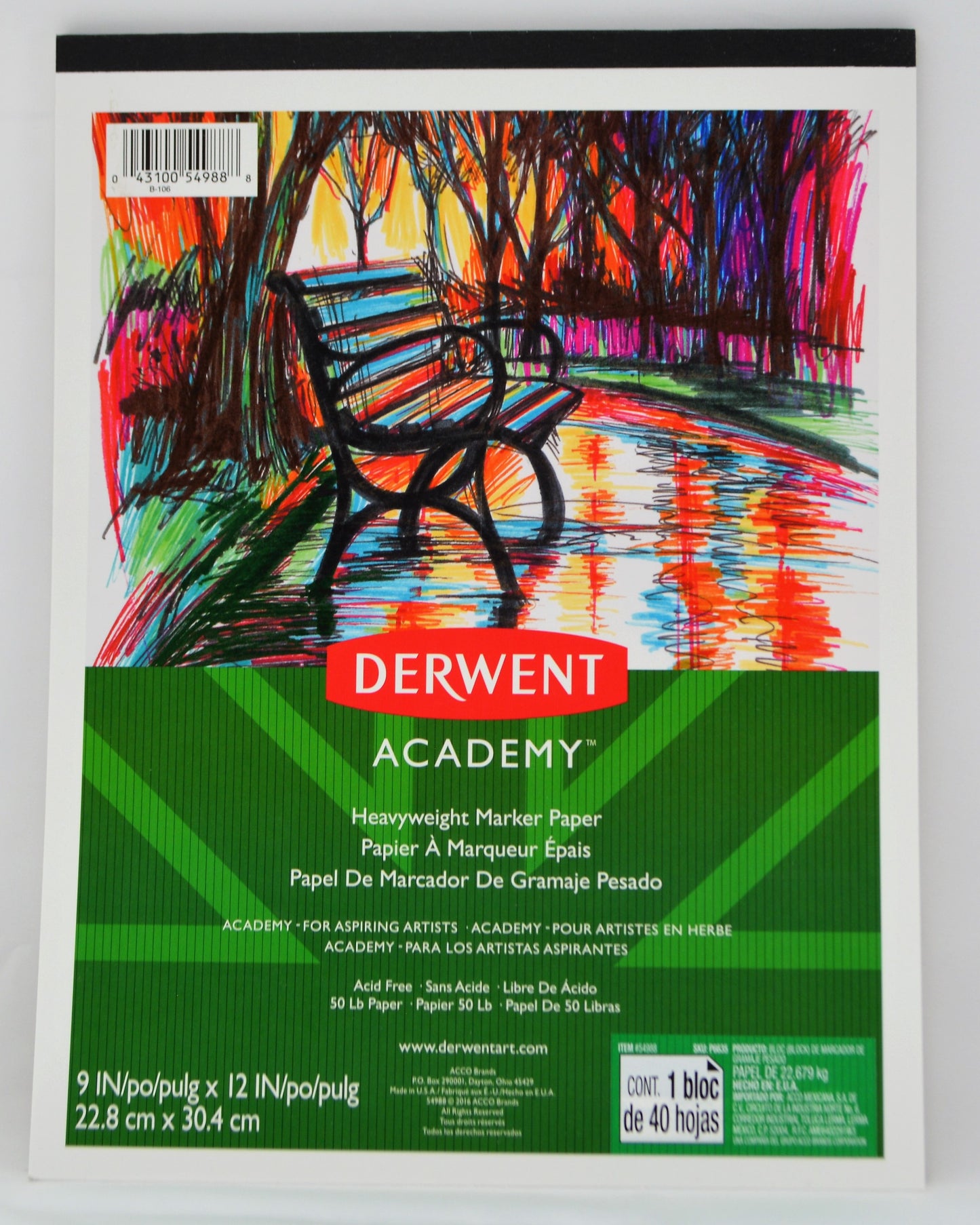 Block de Papel de Marcador de Gramaje Pesado - Derwent