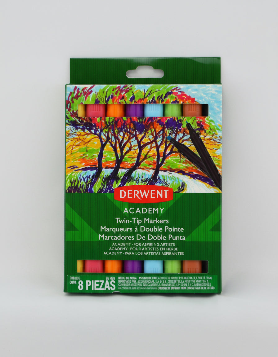 Marcadores de Doble Punta Derwent – Versatilidad para Artistas y Diseñadores