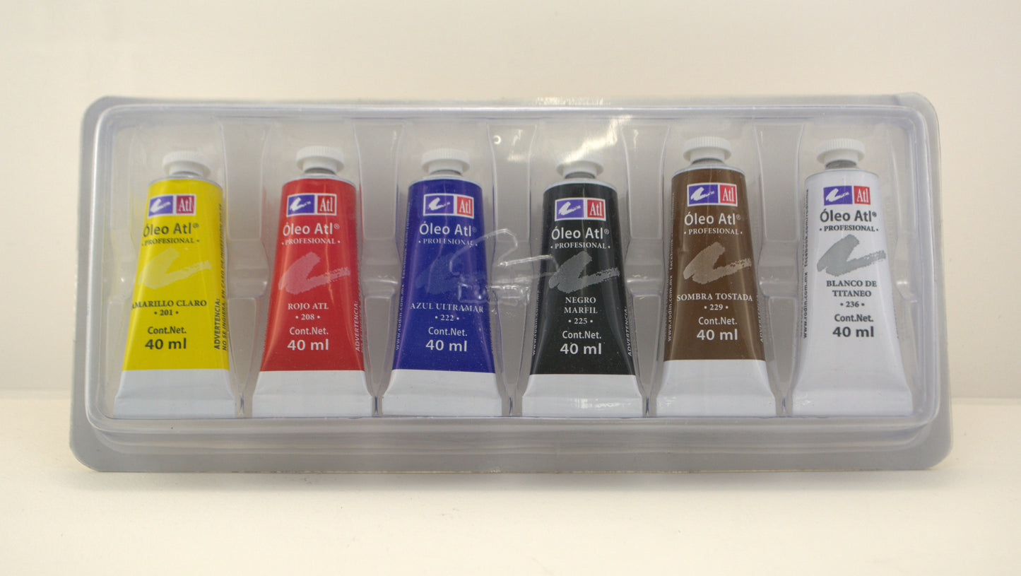 Kit 6 tonos - Pintura al Óleo ATL