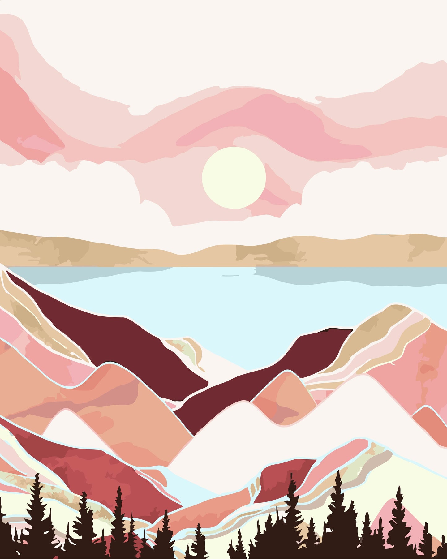 Kit Pinta por Números Lugares – Convierte Paisajes en Obras de Arte