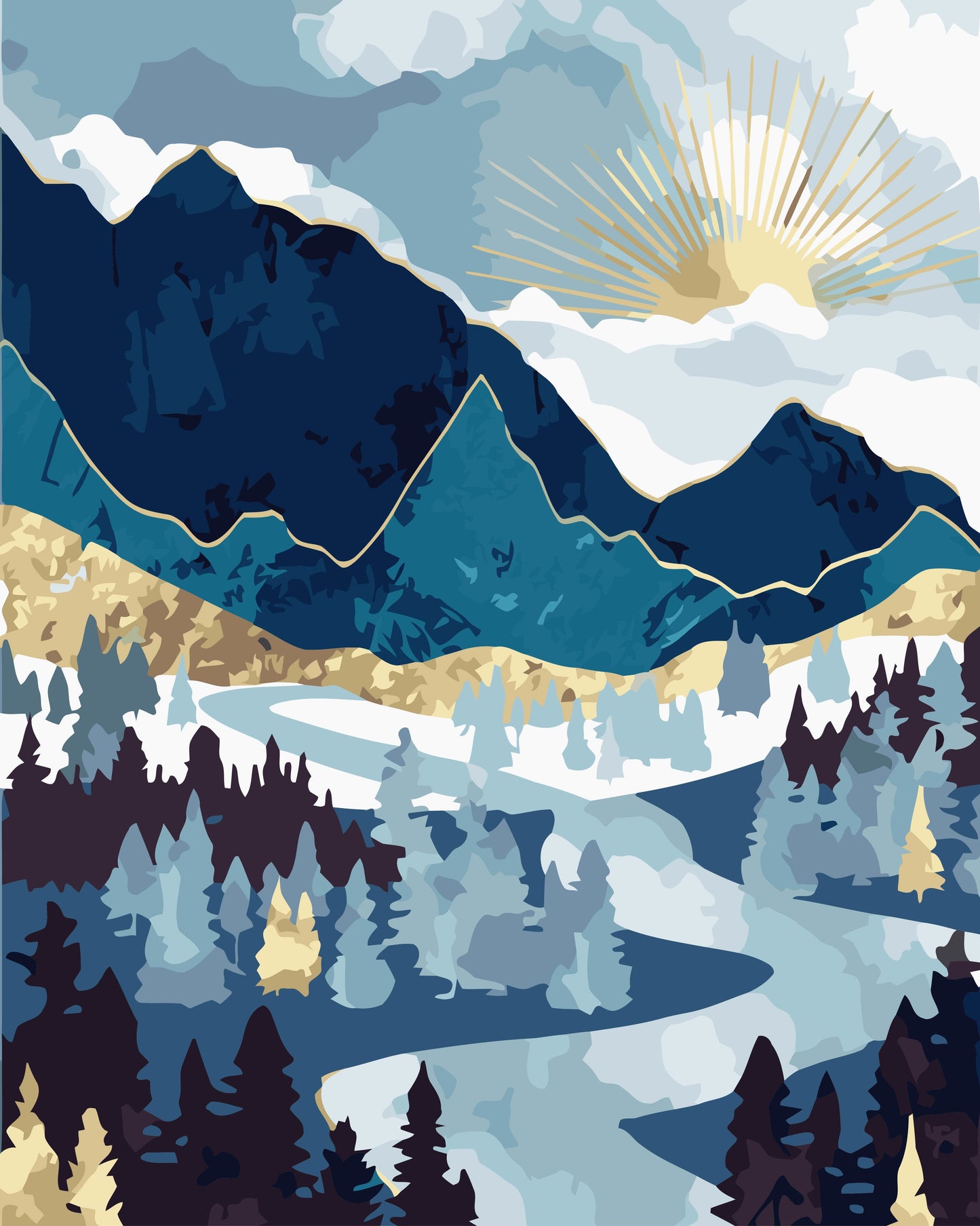 Kit Pinta por Números Lugares – Convierte Paisajes en Obras de Arte