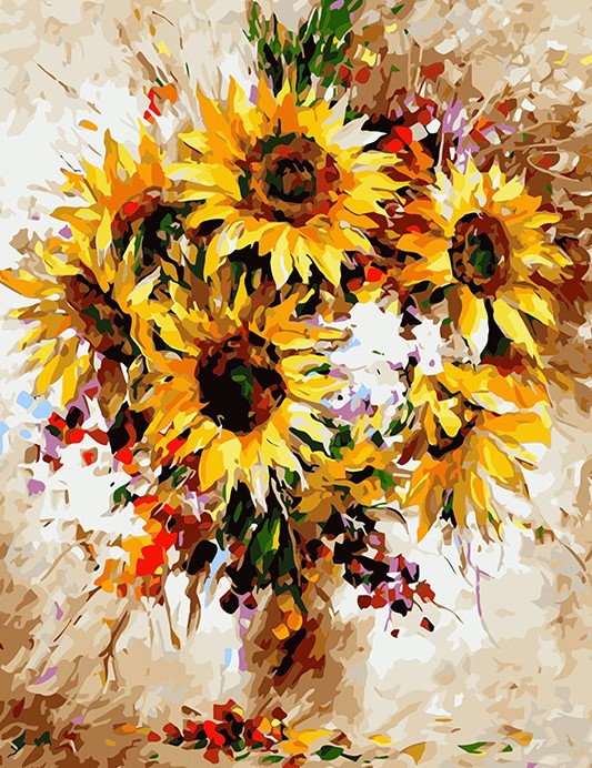 Kit Pinta por Números Flores – Diversión Creativa Paso a Paso