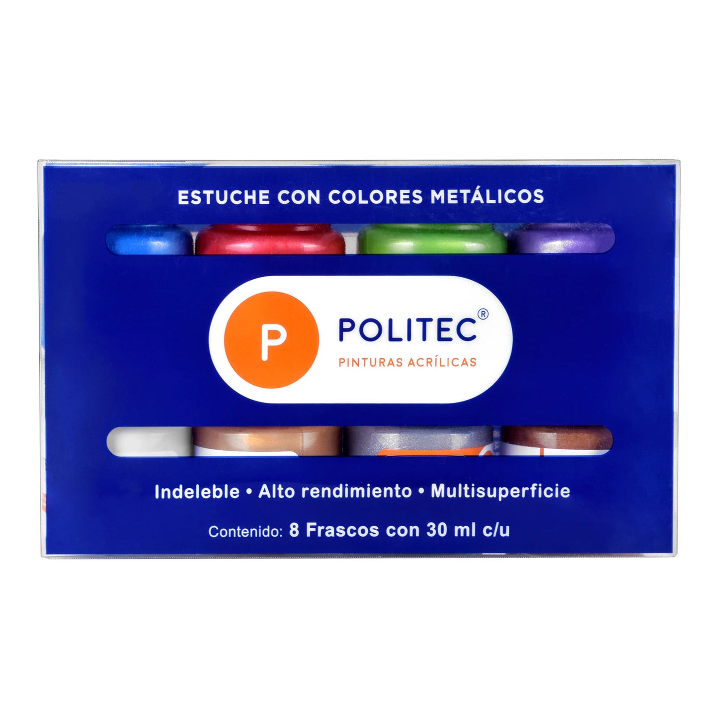 Estuche con Colores Metálicos
