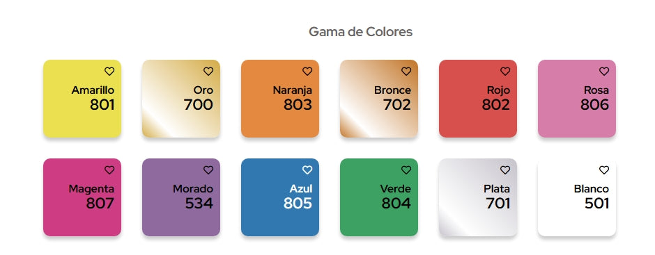 Estuche de colores Fluorescentes y Metálicos