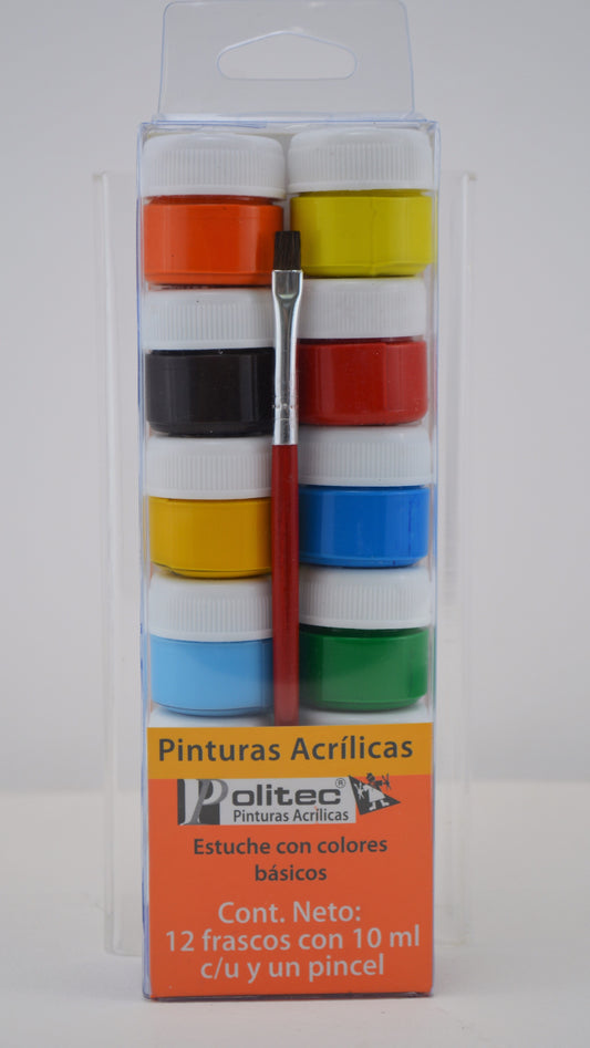 Estuche Surtido Pinturas Acrílicas – Colores Versátiles para Arte y Manualidades